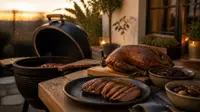 And på grill 2026: hel and og andebryst med sprød skind | Grillglod.dk