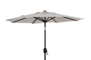Cambre parasol Ø2 m i khaki farve med aluminiumsstang og hejs