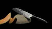 Sumisu Kaki santoku grøntsagskniv i 67-lags damaskusstål med ibenholt træskæfte