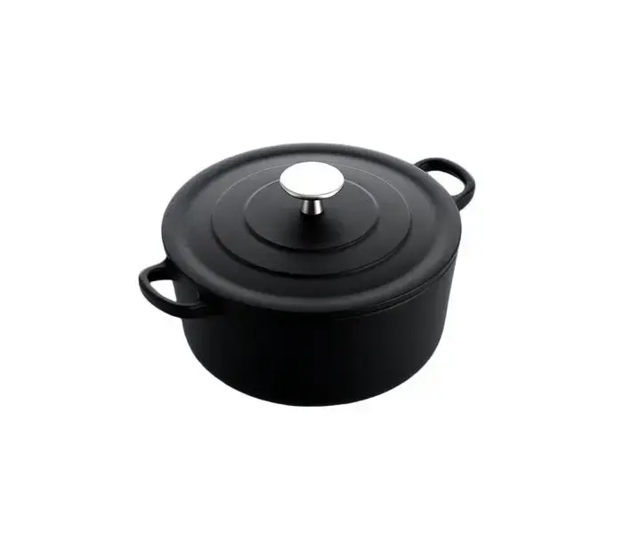 Royal Van Kempen & Begeer sort støbejernsgryde 4,2 liter Ø24 cm med låg
