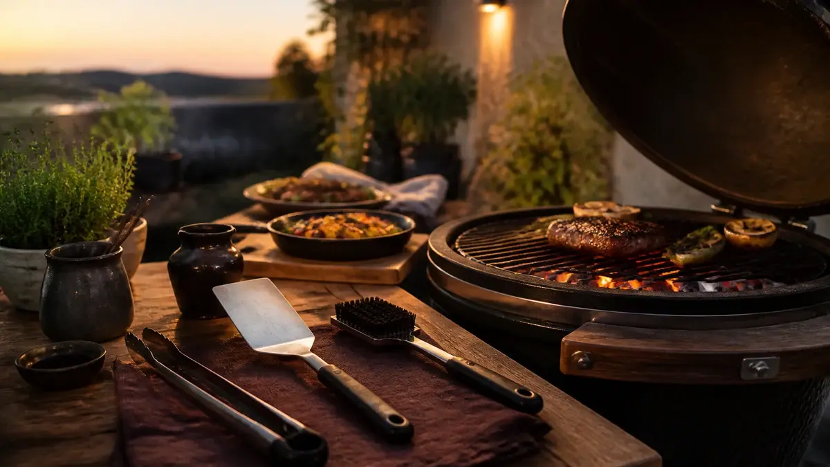 Bedste grillredskaber 2026: grilltang, vender, børste og måtte i test | Grillglod.dk