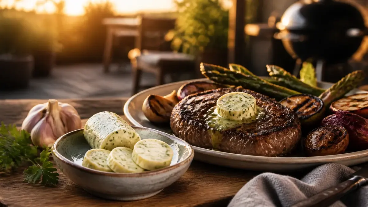 Hvidløgssmør: kryddersmør til grill, brød og bøf