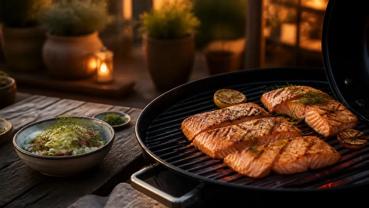 Laks på grill — guide til saftig grillet laks med plankegrilning og præcise temperaturer