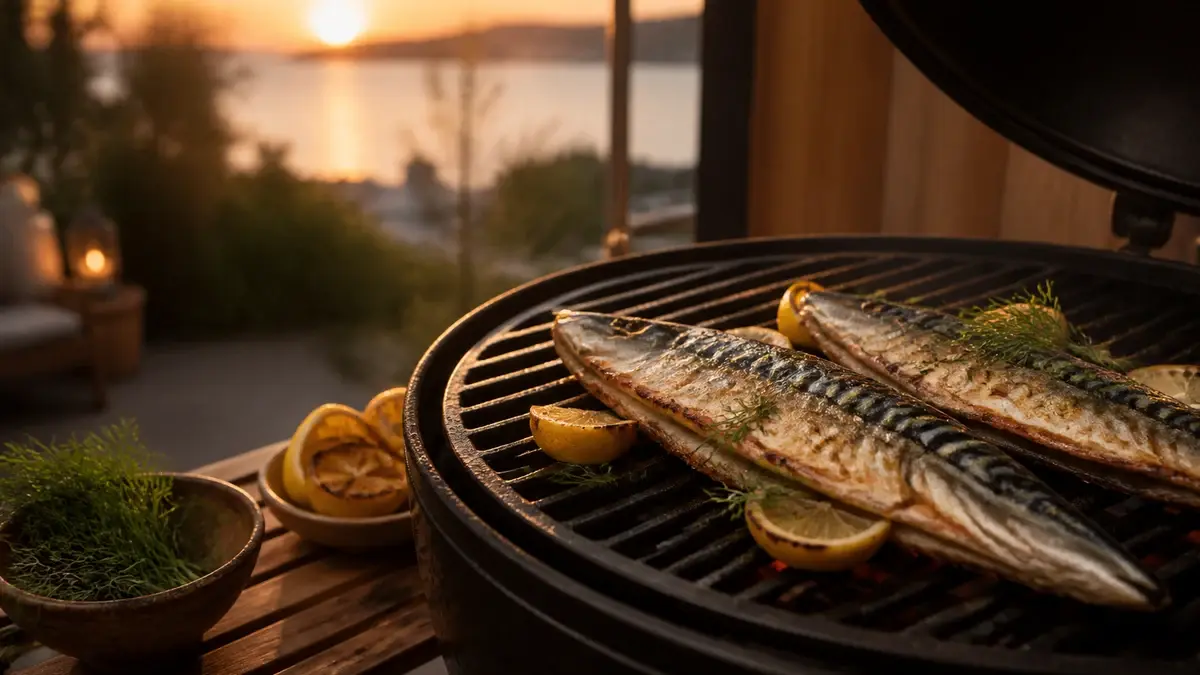 Makrel på grill: sådan får du sprødt skind