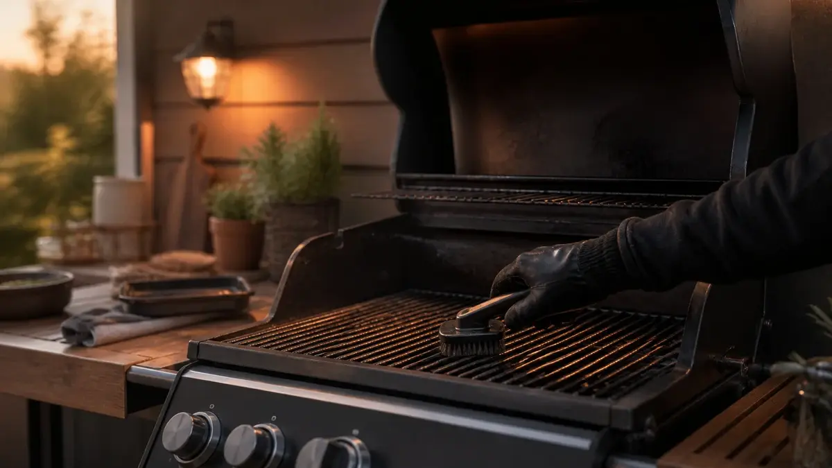 Rengøring af grill 2026: rist, fedtbakke og vinterklargøring | Grillglod.dk