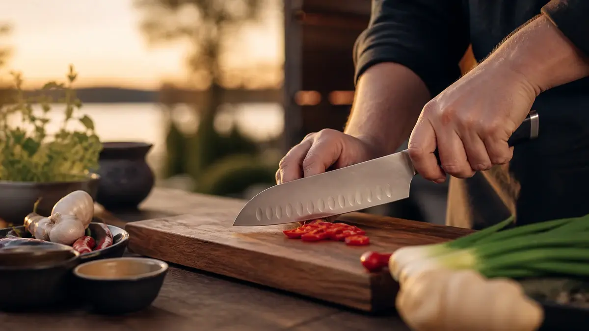 Bedste santoku kniv 2026 i test | Grillglod.dk