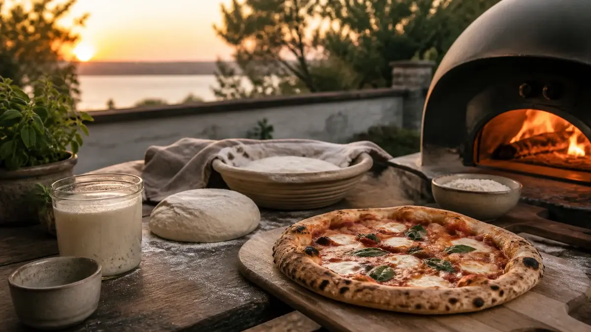 Surdejspizza 2026: dej med surdej, fodring og lang fermentering | Grillglod.dk
